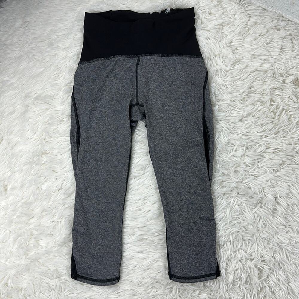 Lululemon Train Times Crop (17") Heathered Black / Black